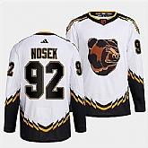 Men's Boston Bruins #92 Tomas Nosek 2022 White Reverse Retro Stitched Jersey Dzhi,baseball caps,new era cap wholesale,wholesale hats